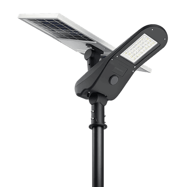 Rapid-Deploy Solar Light on pole and base