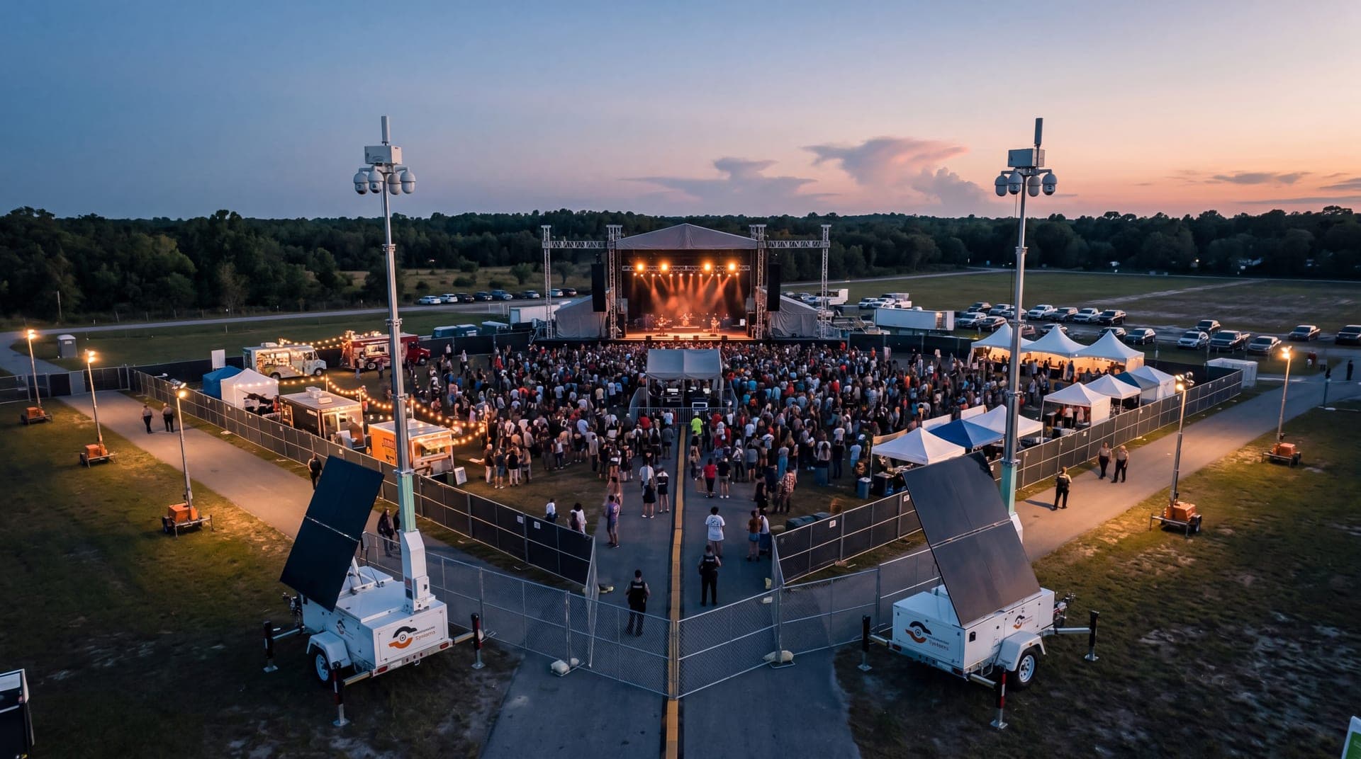 Event & Temporary site with VDS mobile surveillance
