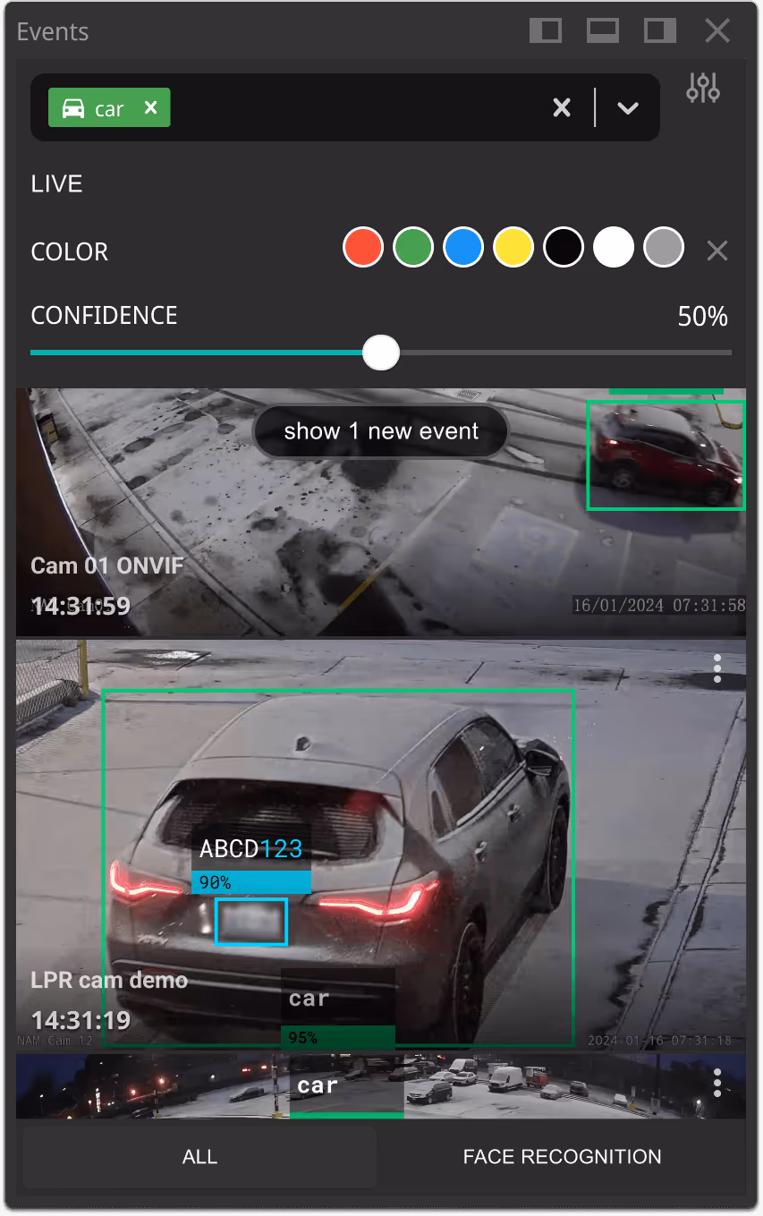 Automatic license plate recognition capturing vehicle plate