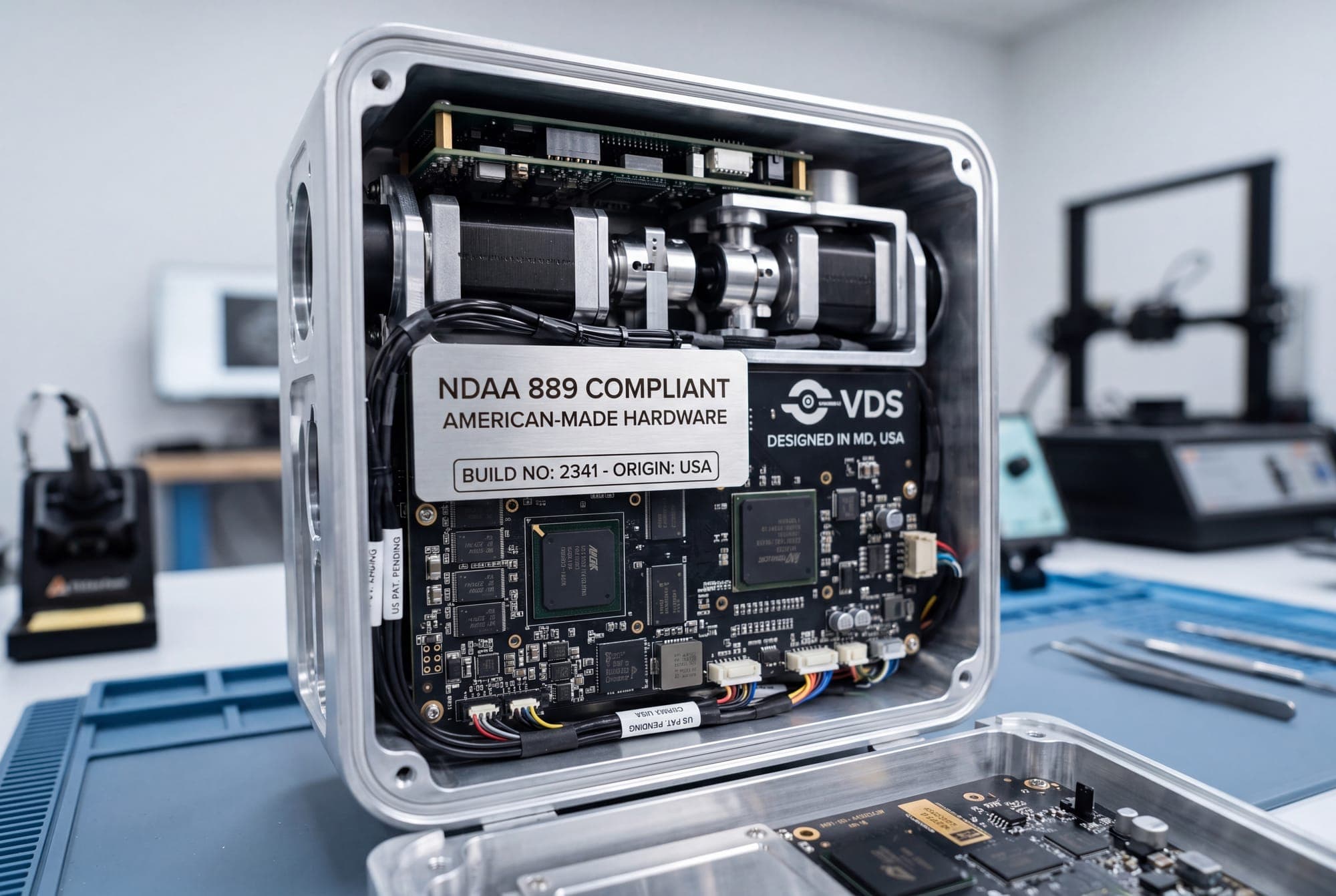 NDAA Section 889 compliance certification for VDS hardware