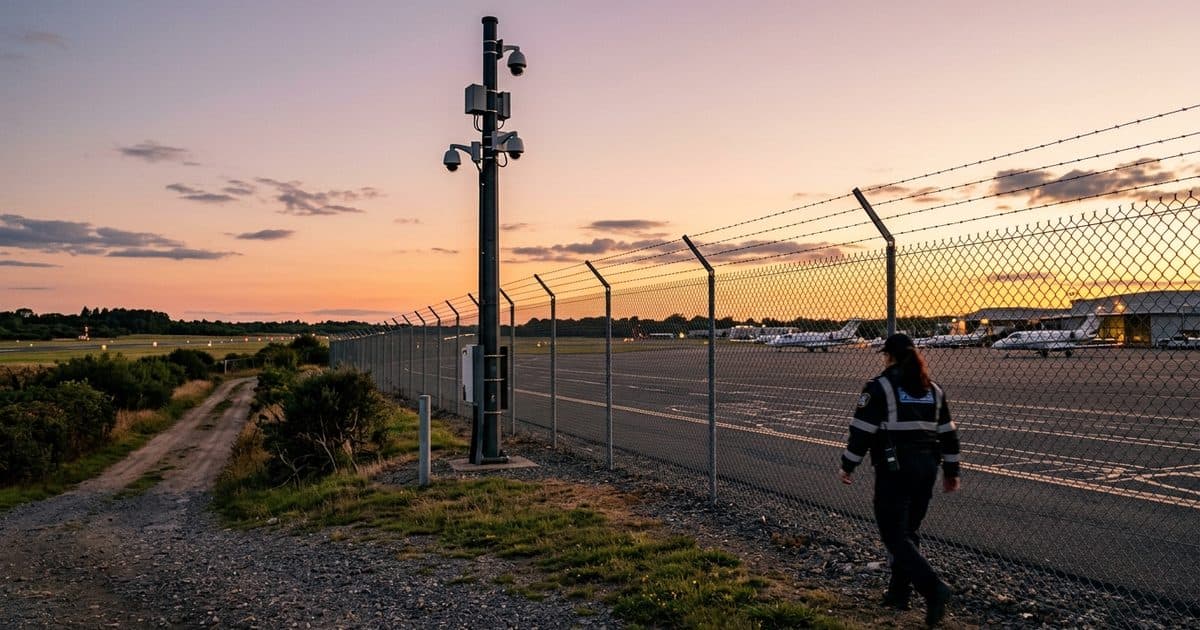 Airport Perimeter Security Cameras: Closing the Gap Fixed CCTV Leaves on the Fence Line