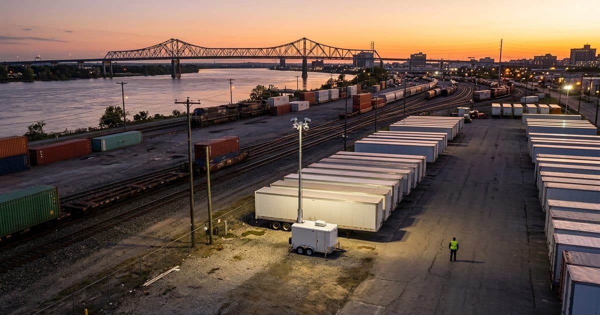 Mobile surveillance trailer deployed in the Memphis area