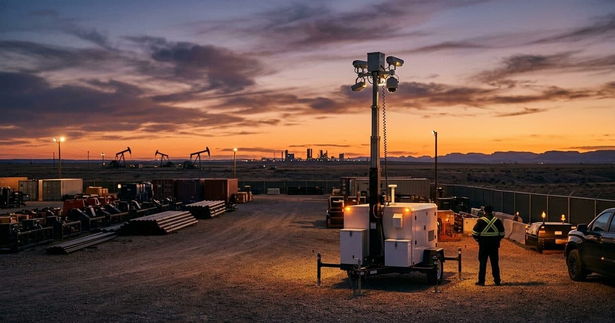 Mobile surveillance trailer deployed in the Oklahoma City area