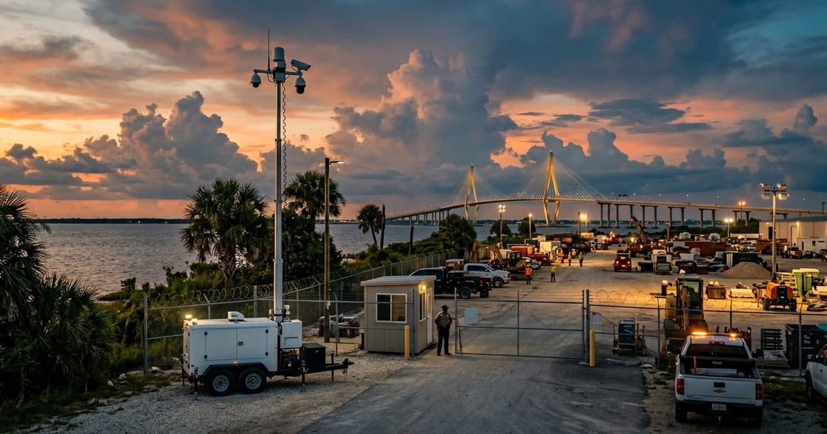 Mobile surveillance trailer deployed in the Tampa area