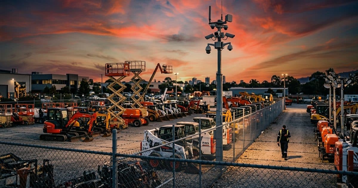 Equipment Rental Yard Security: Stopping Theft Across Acres of Rolling Iron