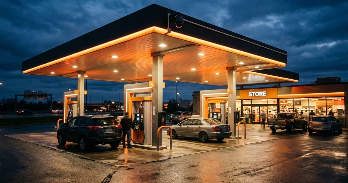 Gas Station Security Cameras: Covering the Forecourt Without a Second Body on Shift