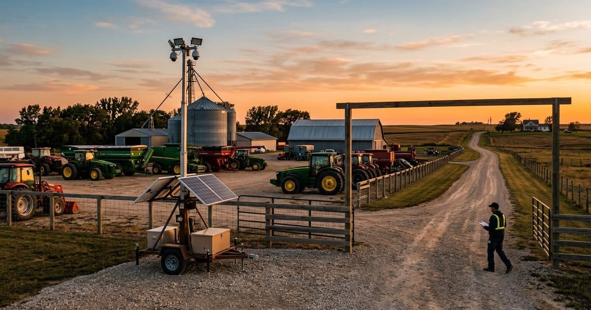 Agriculture & Farms site with VDS mobile surveillance