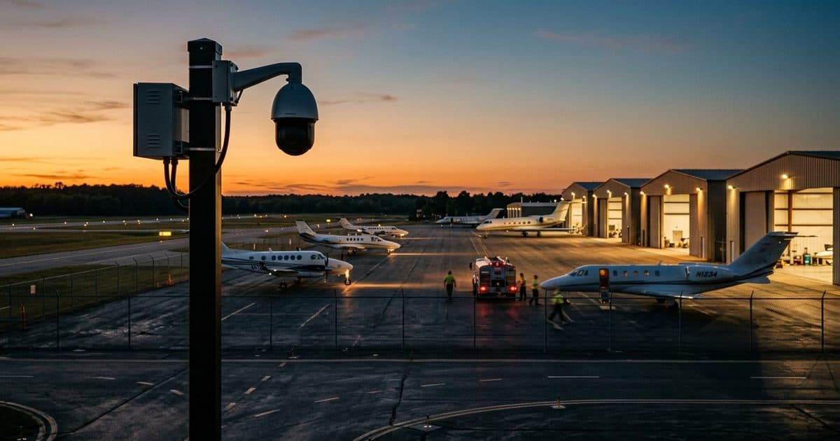 General Aviation site with VDS mobile surveillance
