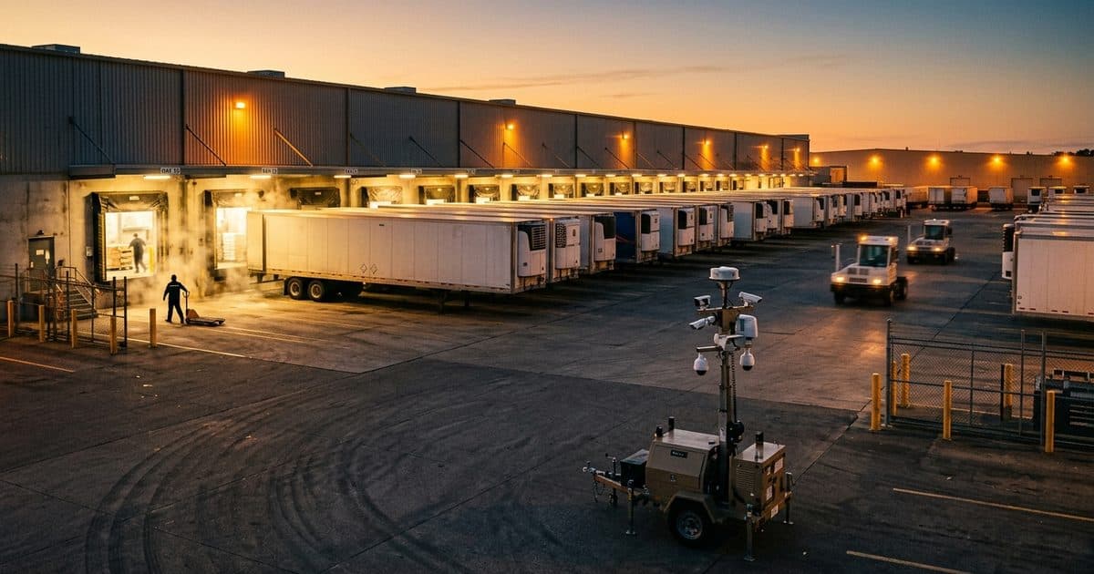 Cold Storage site with VDS mobile surveillance