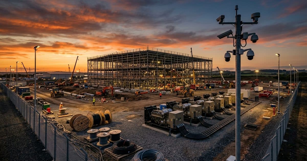 Data Centers site with VDS mobile surveillance