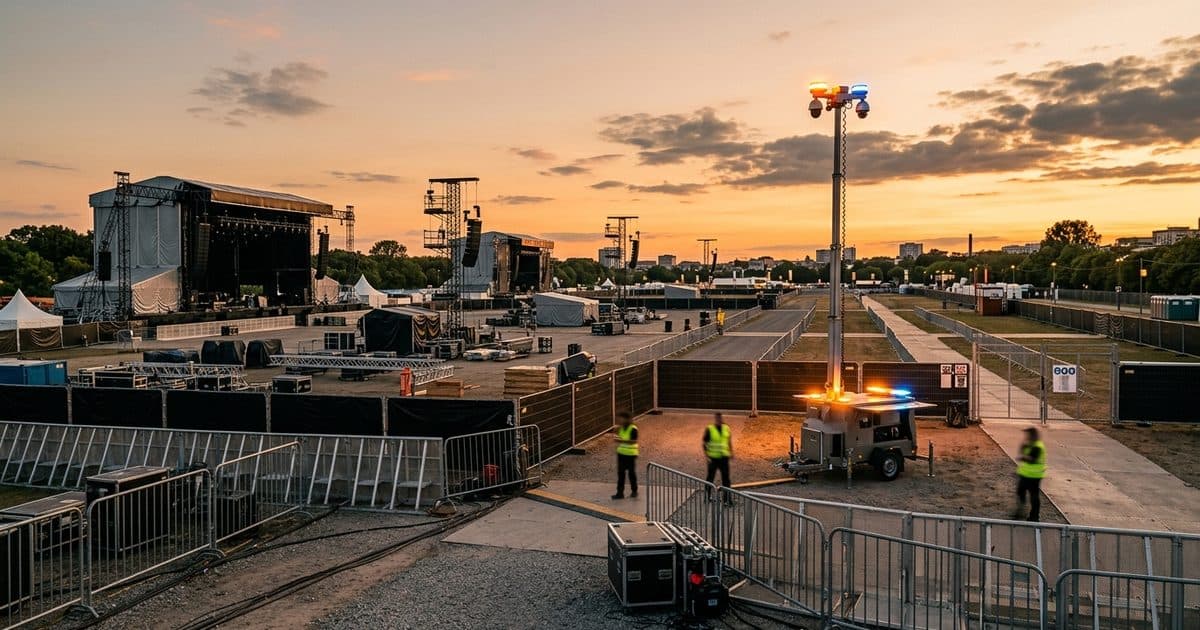 Event & Temporary site with VDS mobile surveillance