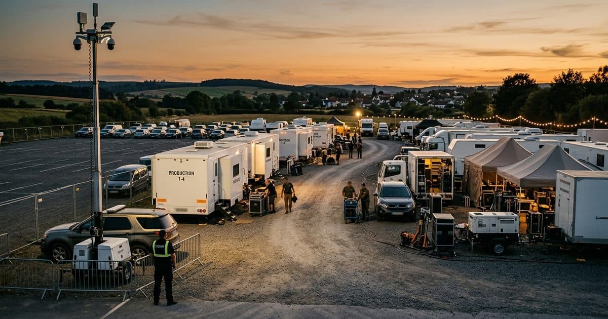 Film & Production site with VDS mobile surveillance