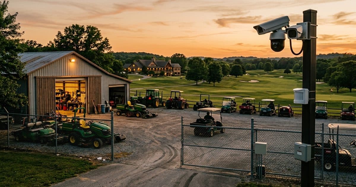 Golf & Country Clubs site with VDS mobile surveillance