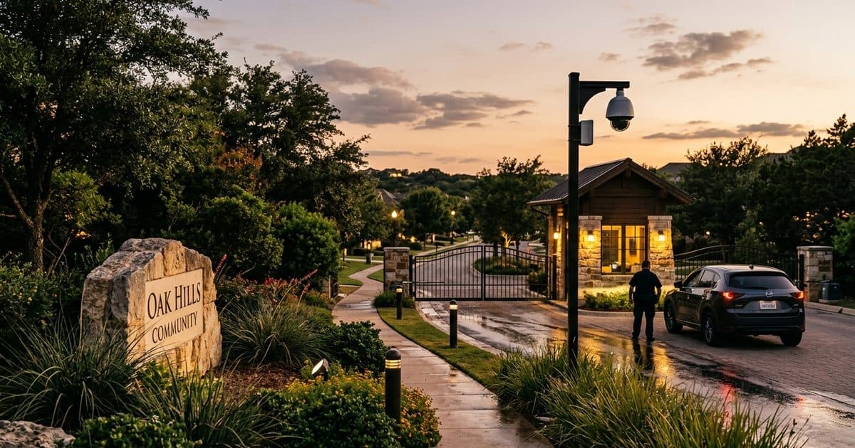 HOA & Communities site with VDS mobile surveillance