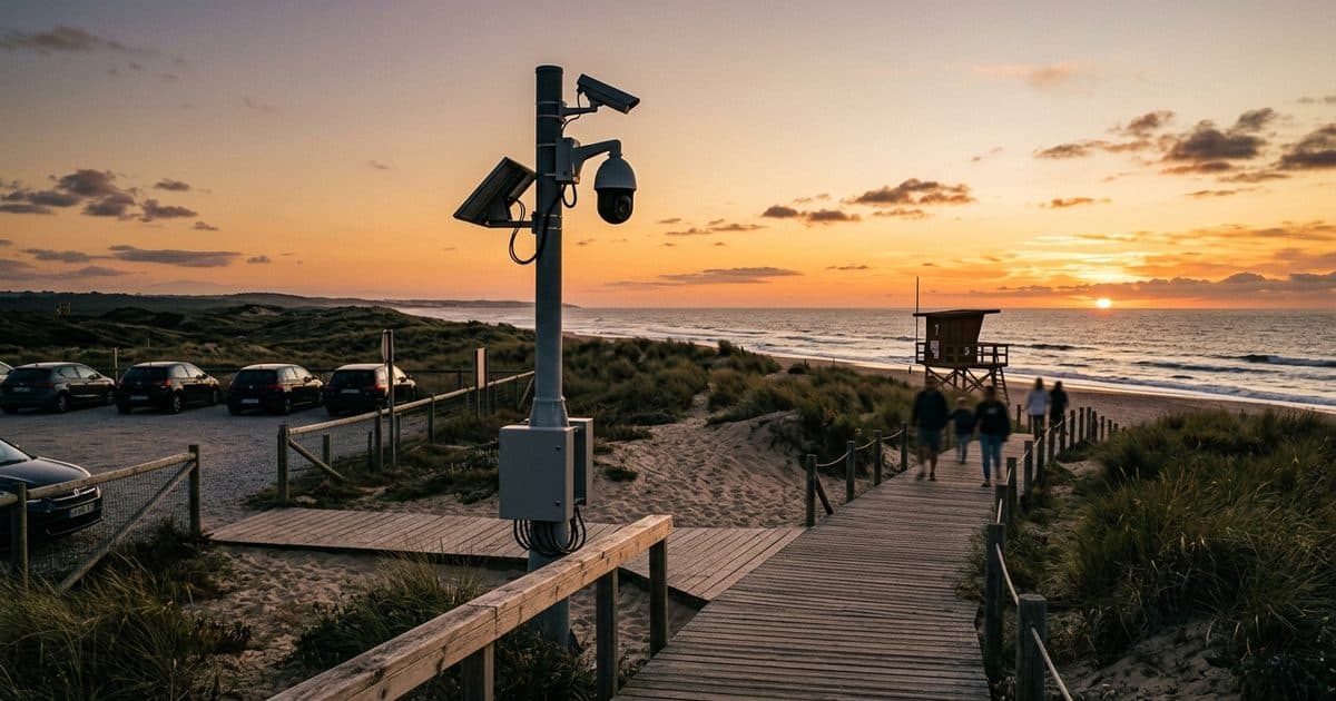 Coastal & Waterfront site with VDS mobile surveillance