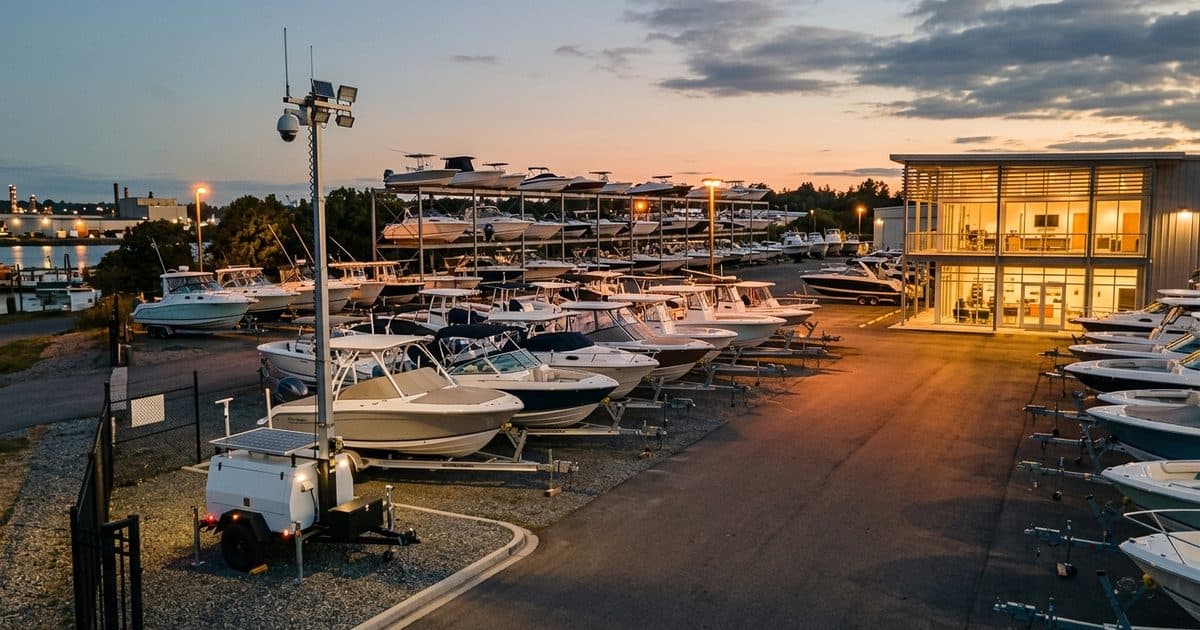 RV & Boat Dealers site with VDS mobile surveillance