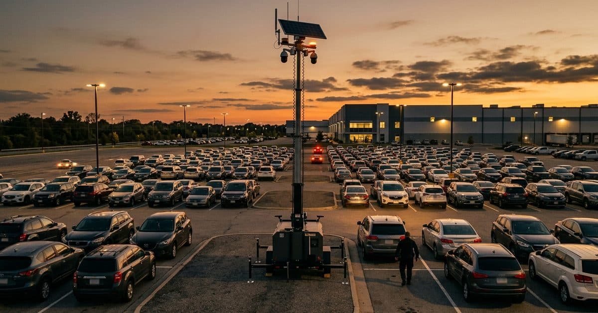 Parking & Garage site with VDS mobile surveillance
