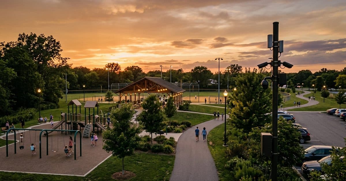 Parks & Recreation site with VDS mobile surveillance