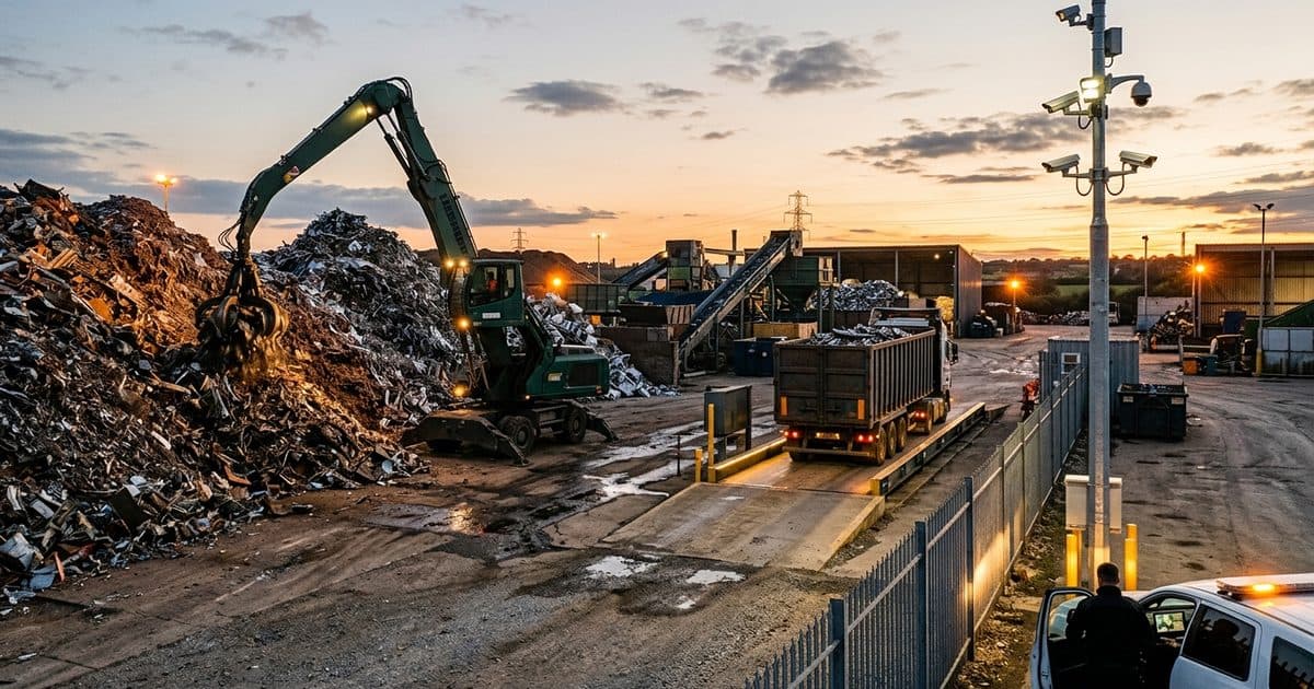 Scrap & Recycling site with VDS mobile surveillance