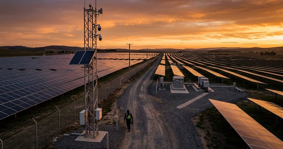 Solar & Renewable Energy site with VDS mobile surveillance