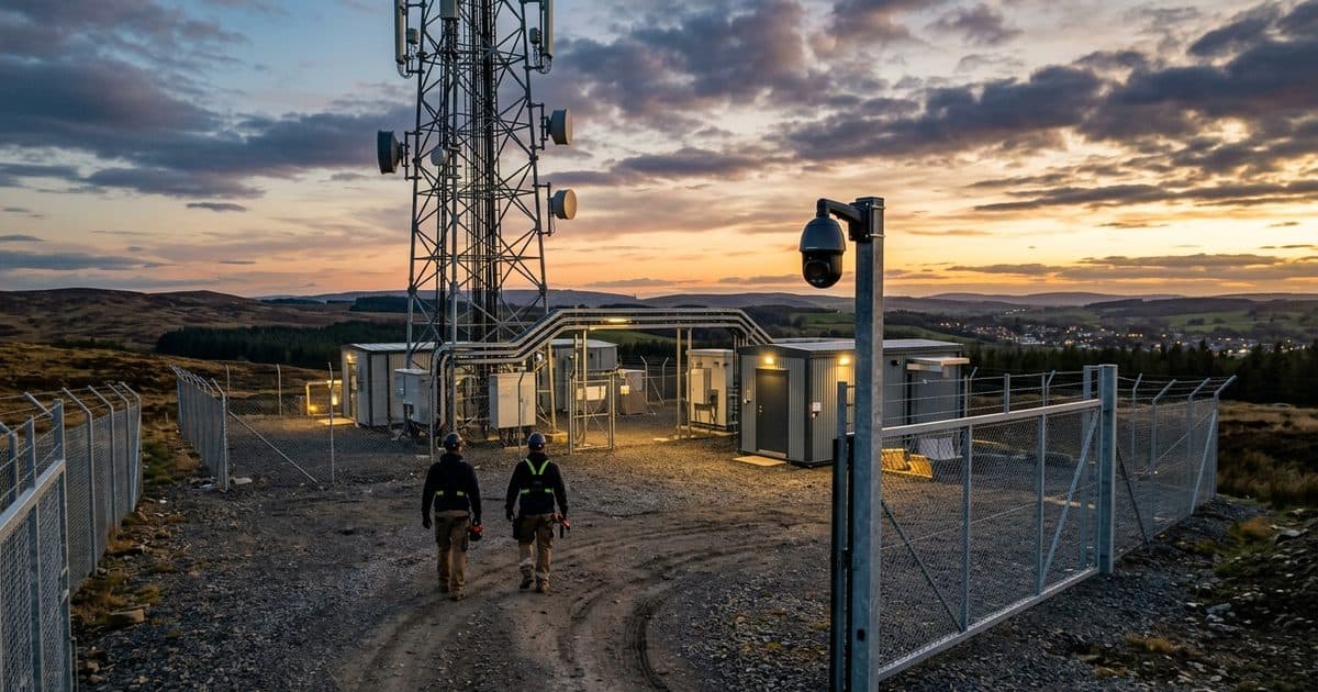 Telecom & Towers site with VDS mobile surveillance
