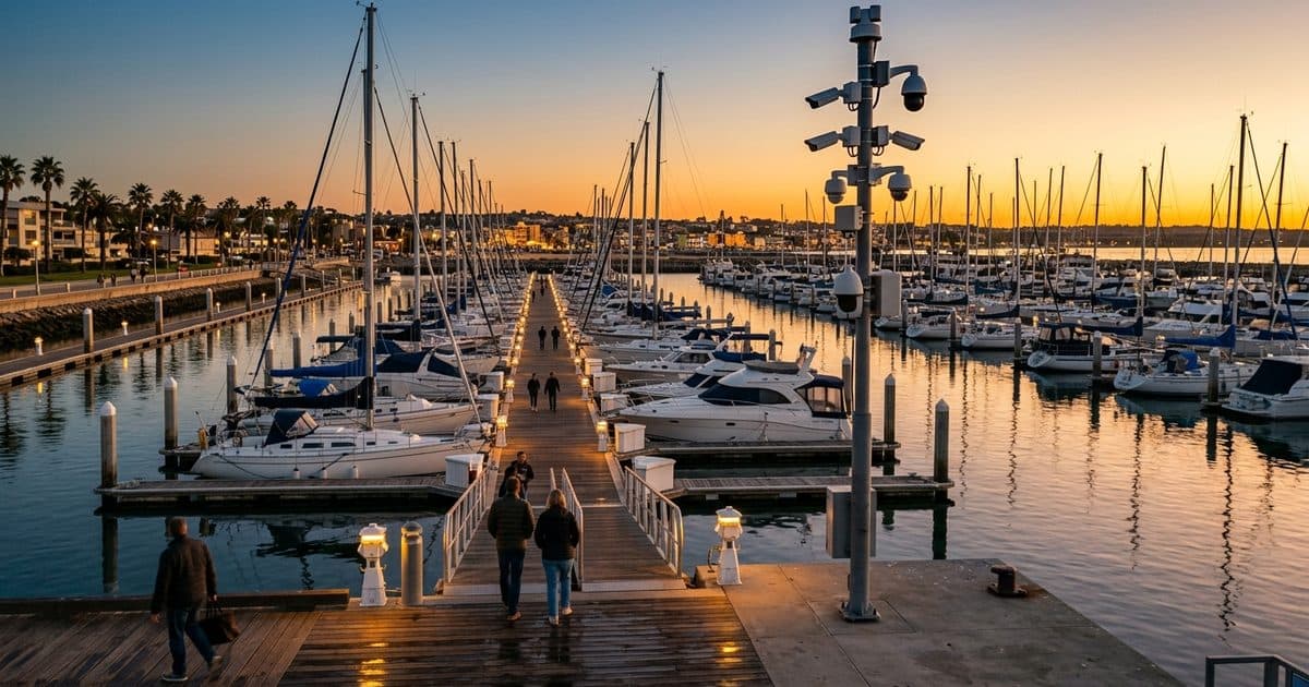 Marina & Port Security Cameras: Watching the Water Side, Not Just the Gate