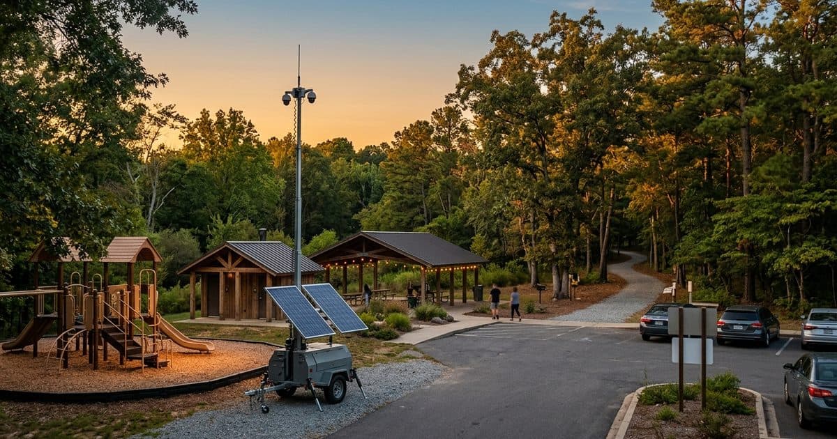 Park Security Cameras: Stopping Vandalism and Dumping Without Trenching a Single Field