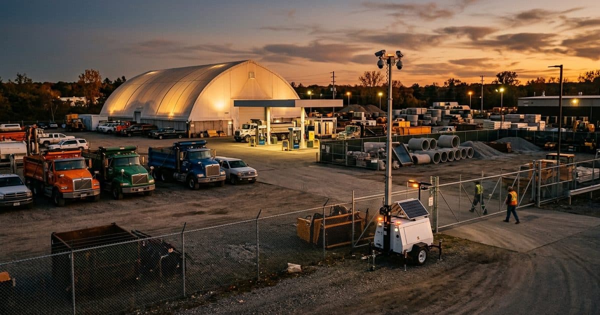 Public Works Yard Security: Protecting Municipal Fleets, Fuel, and Equipment After Hours