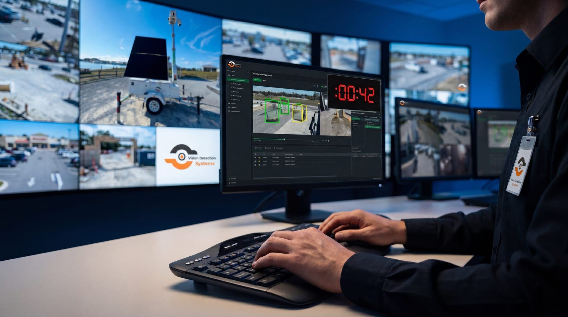 VDS Security Operations Center monitoring live feeds