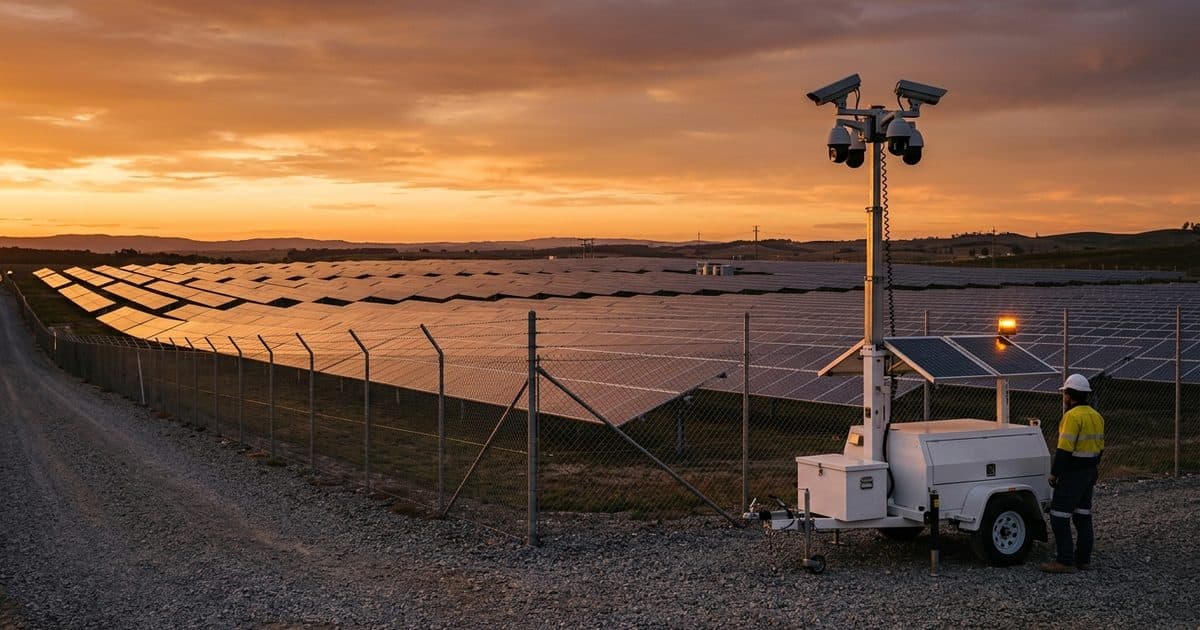 Solar Farm Security Cameras: Protecting Panels, Copper, and Inverters at Remote Sites