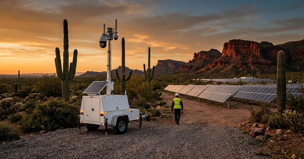 Mobile surveillance trailer deployed in Arizona