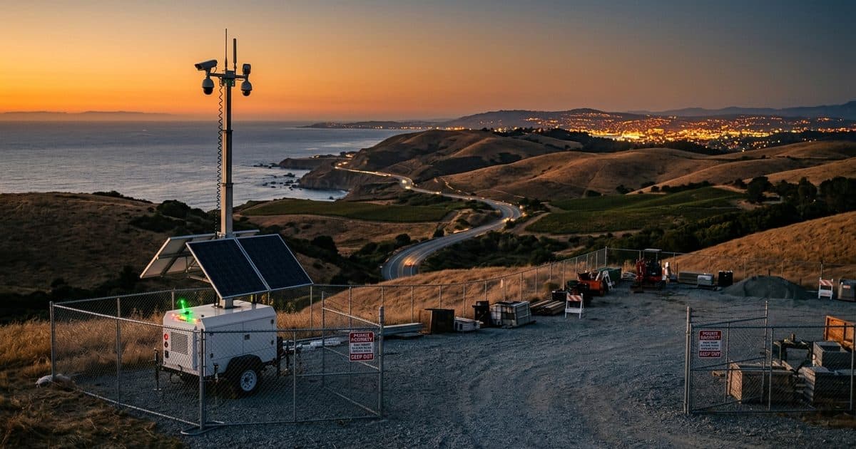 Mobile surveillance trailer deployed in California