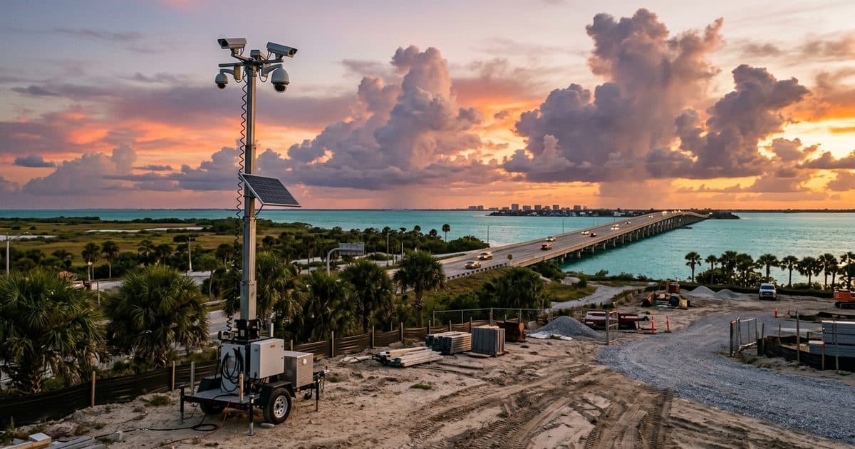 Mobile surveillance trailer deployed in Florida
