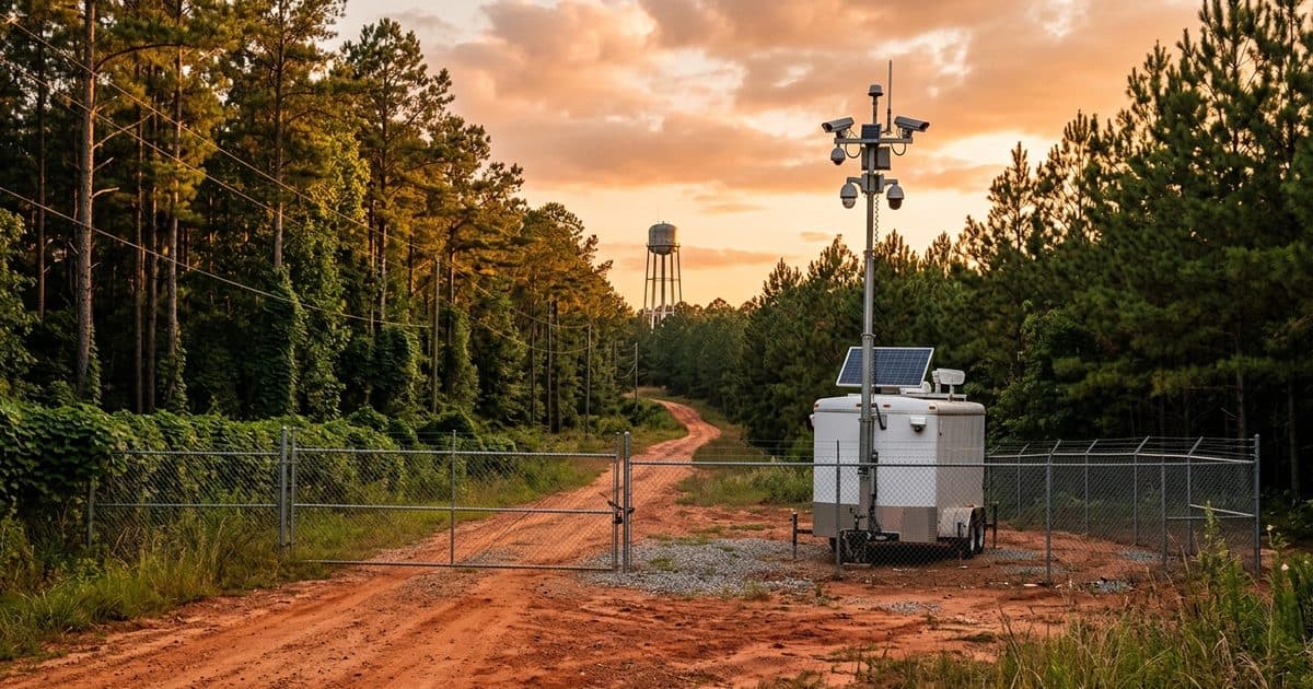 Mobile surveillance trailer deployed in Georgia