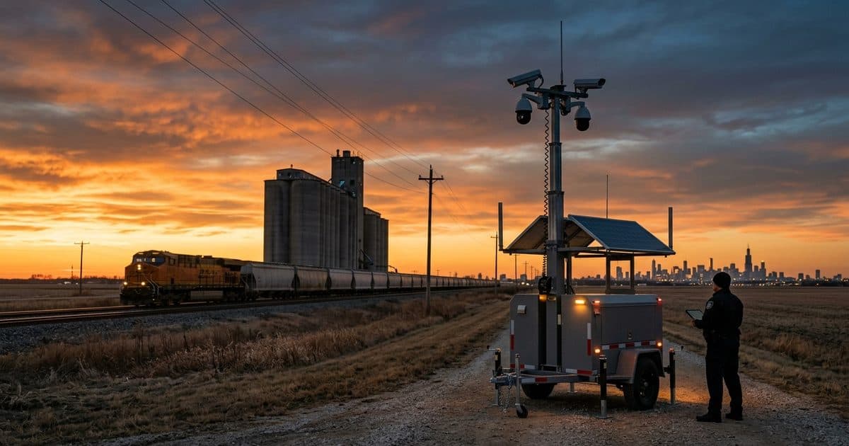 Mobile surveillance trailer deployed in Illinois