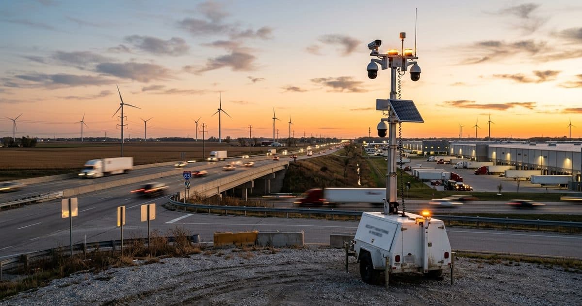Mobile surveillance trailer deployed in Indiana