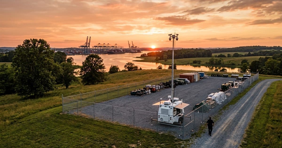 Mobile surveillance trailer deployed in Maryland