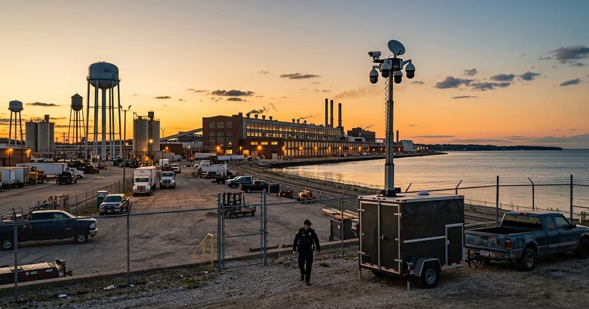 Mobile surveillance trailer deployed in Michigan