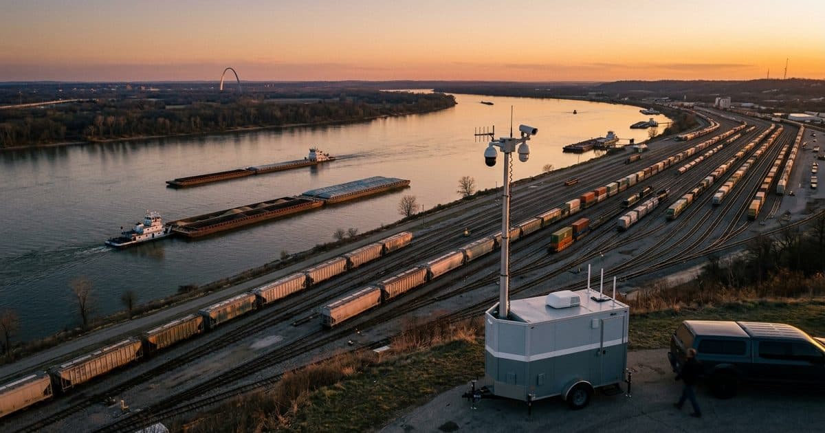 Mobile surveillance trailer deployed in Missouri