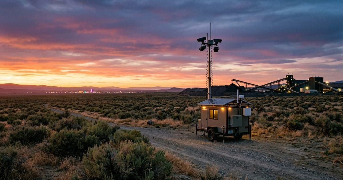 Mobile surveillance trailer deployed in Nevada