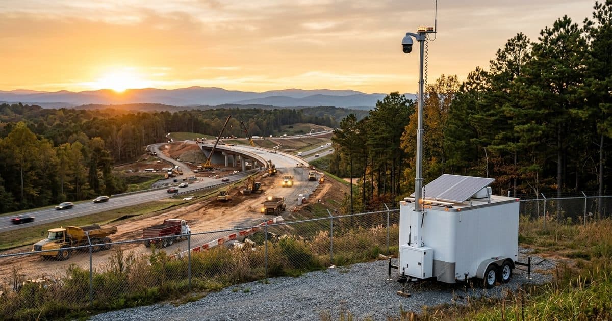 Mobile surveillance trailer deployed in North Carolina