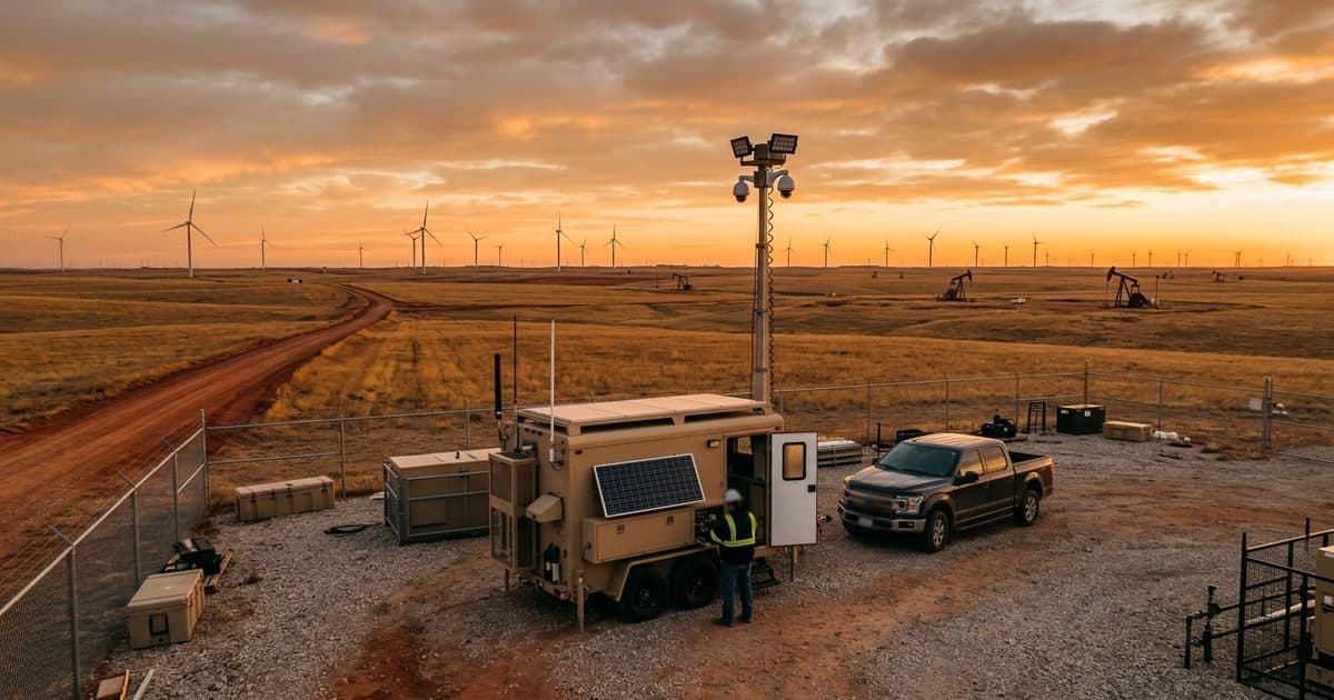 Mobile surveillance trailer deployed in Oklahoma