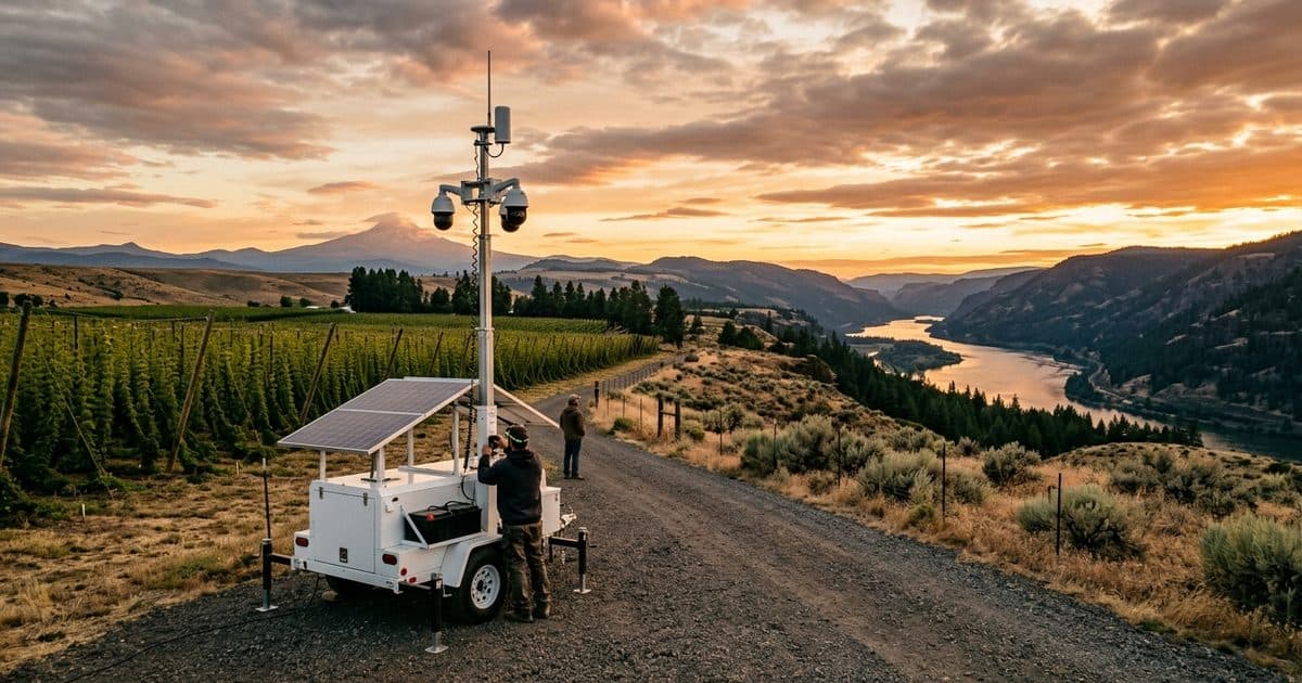 Mobile surveillance trailer deployed in Oregon