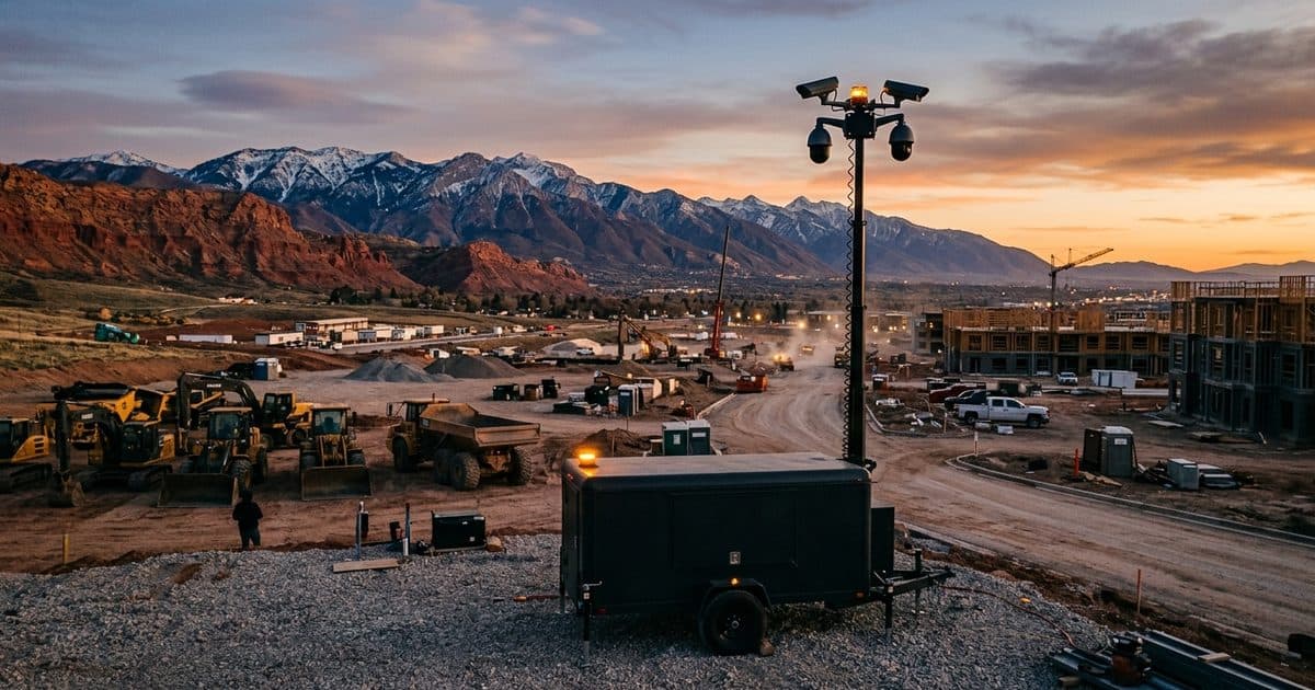 Mobile surveillance trailer deployed in Utah
