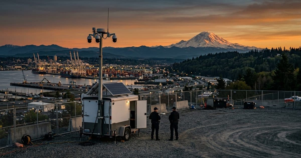 Mobile surveillance trailer deployed in Washington