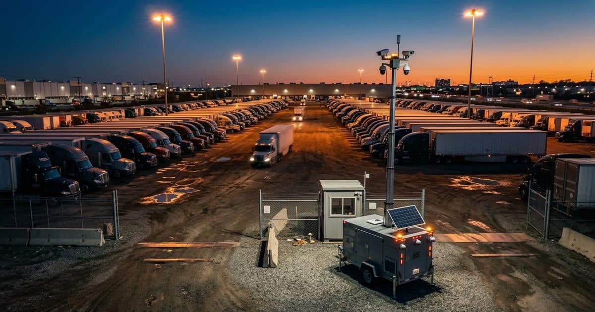 Truck Yard & Cargo Theft Security: Closing the Gap Fixed Cameras Leave Open