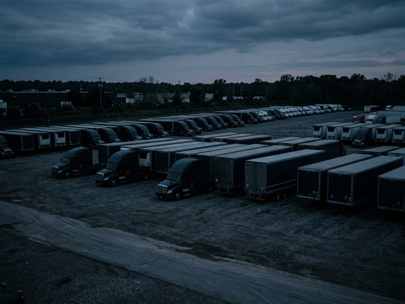 Whole trailers and diesel go missing risk area at a truck & cargo yards site