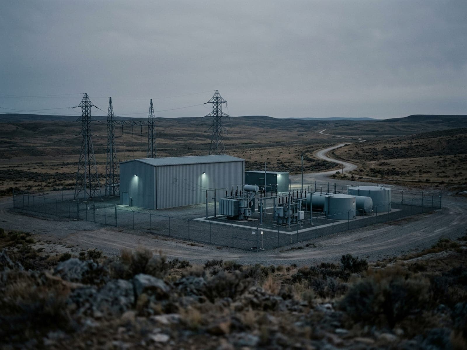Remote unmanned facilities risk area at a critical infrastructure site
