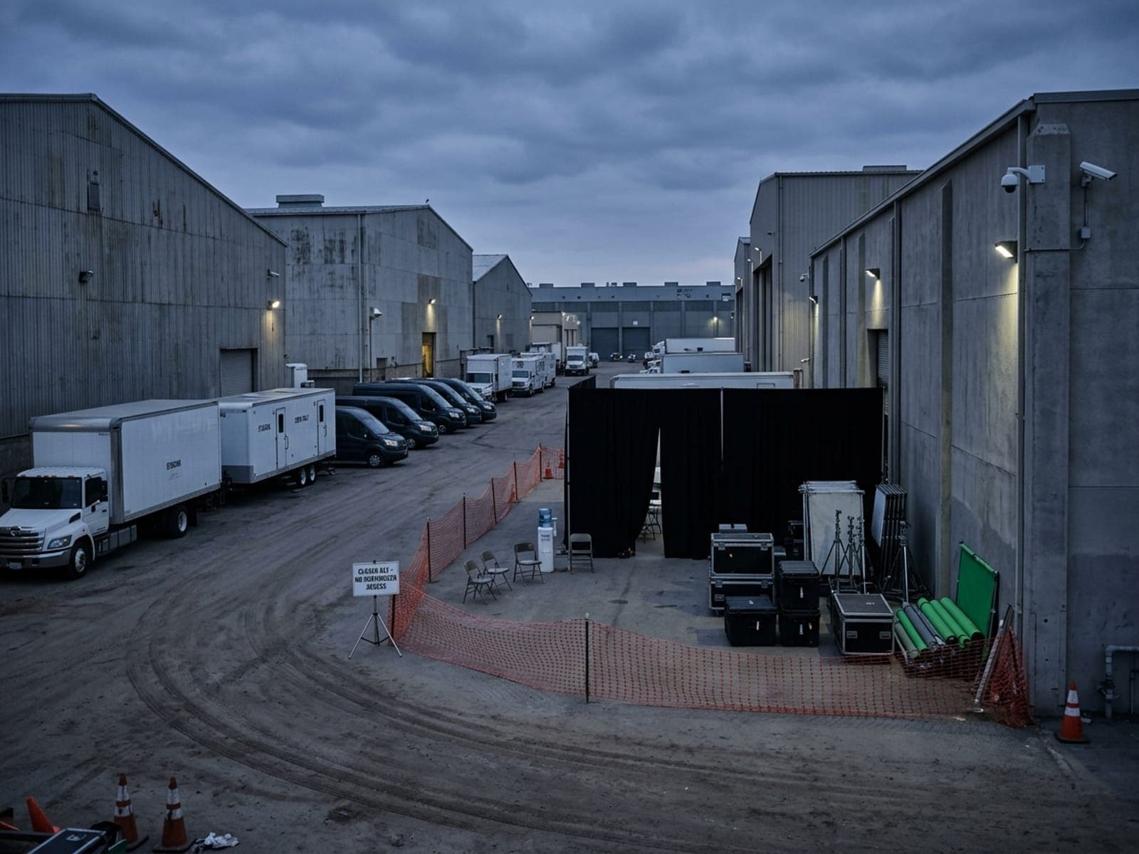 Trespassers, paparazzi, and closed-set breaches risk area at a film & production site