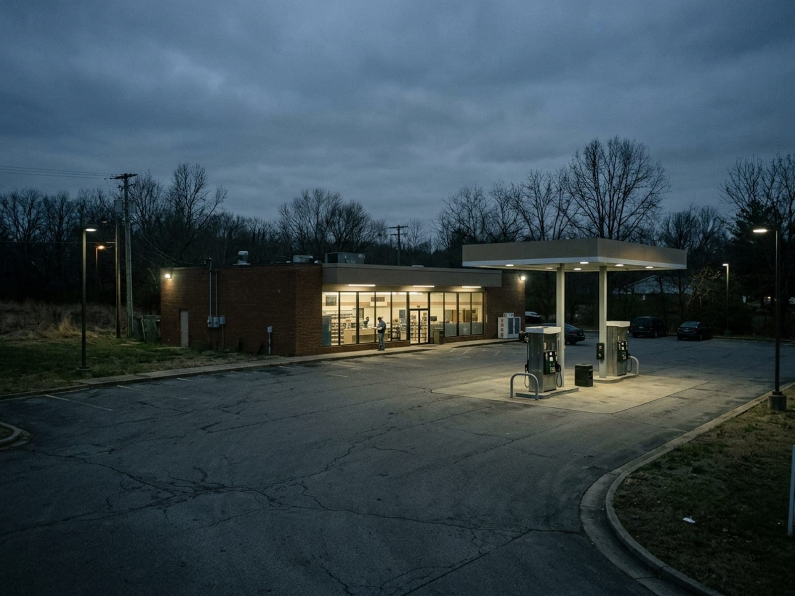 Armed robbery and after-hours holdups risk area at a fuel & c-store site